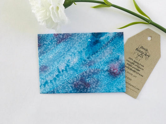 Sea Foam Splash Envelopes | Peel & Seal Paper Envelopes + Gold Stickers | Deco Bottle Art by Maggie