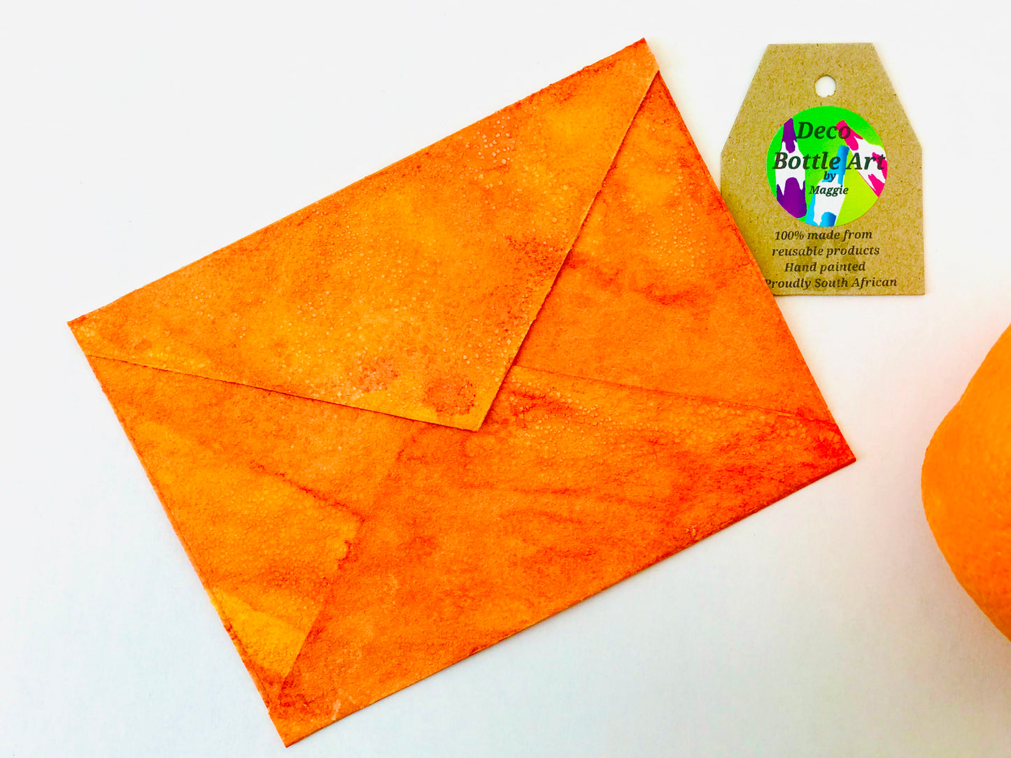 Golden Marmalade Notes | Peel & Seal Paper Envelopes + Gold Stickers | Deco Bottle Art by Maggie