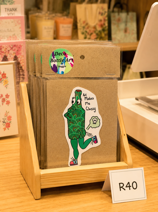 Art Makes Me Glassy - Wholesale Stickers