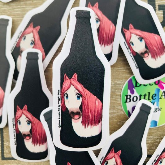 Guilhemero Bottle Sticker | UV Vinyl Decal 6x2cm | Waterproof | Deco Bottle Art by Maggie