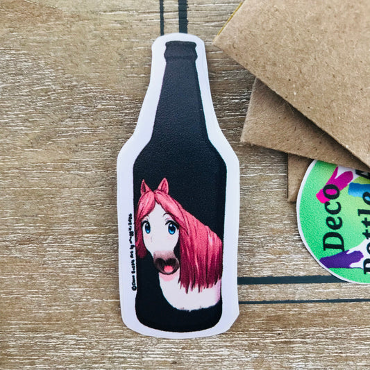 Guilhemero Bottle Sticker | UV Vinyl Decal 6x2cm | Waterproof | Deco Bottle Art by Maggie