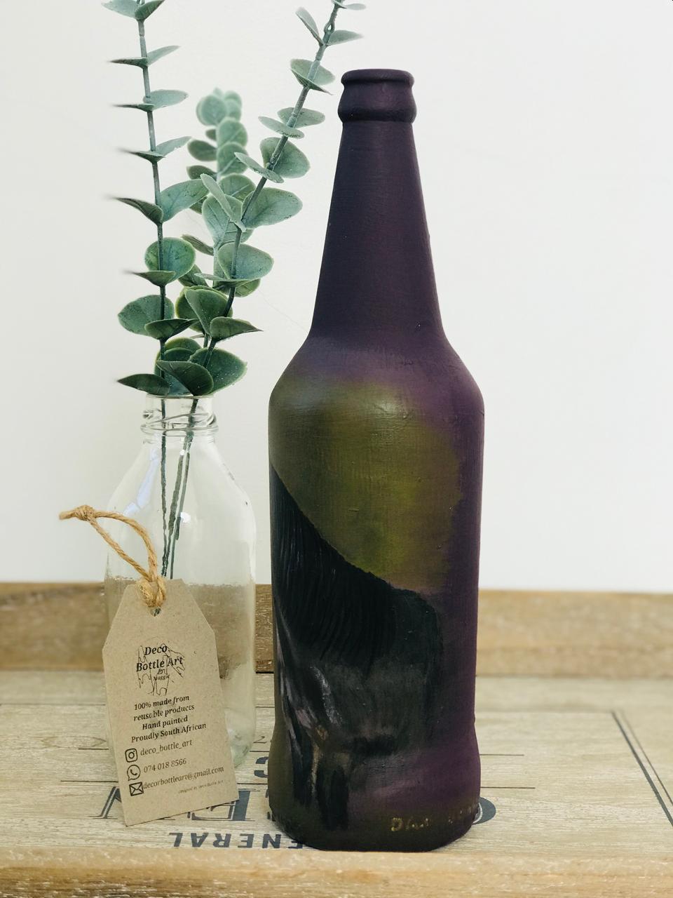 Zeus - Hand-Painted Horse Bottle Art