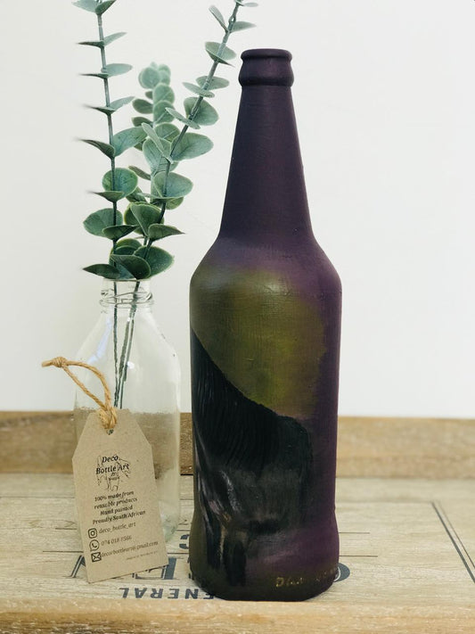 Zeus - Hand-Painted Horse Bottle Art