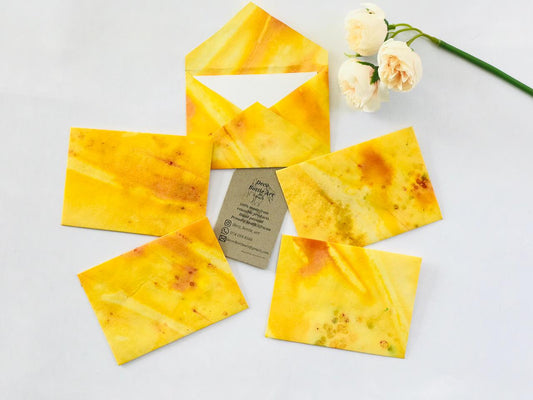 Sunny, Oh Mio Envelopes | Peel & Seal Paper Envelopes + Gold Stickers | Deco Bottle Art by Maggie