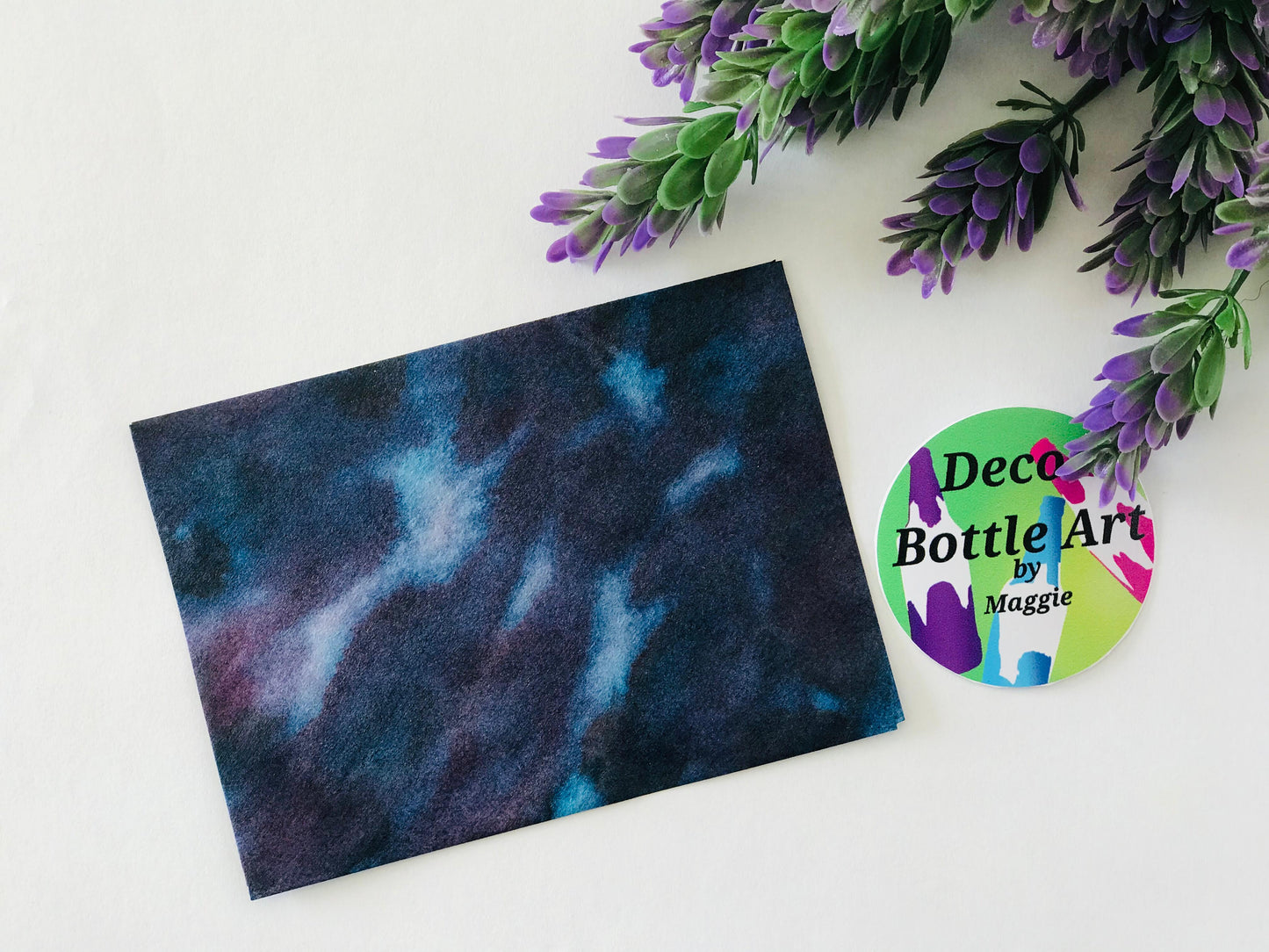 Nebula Dreams Envelopes | Peel & Seal Paper Envelopes + Gold Stickers | Deco Bottle Art by Maggie