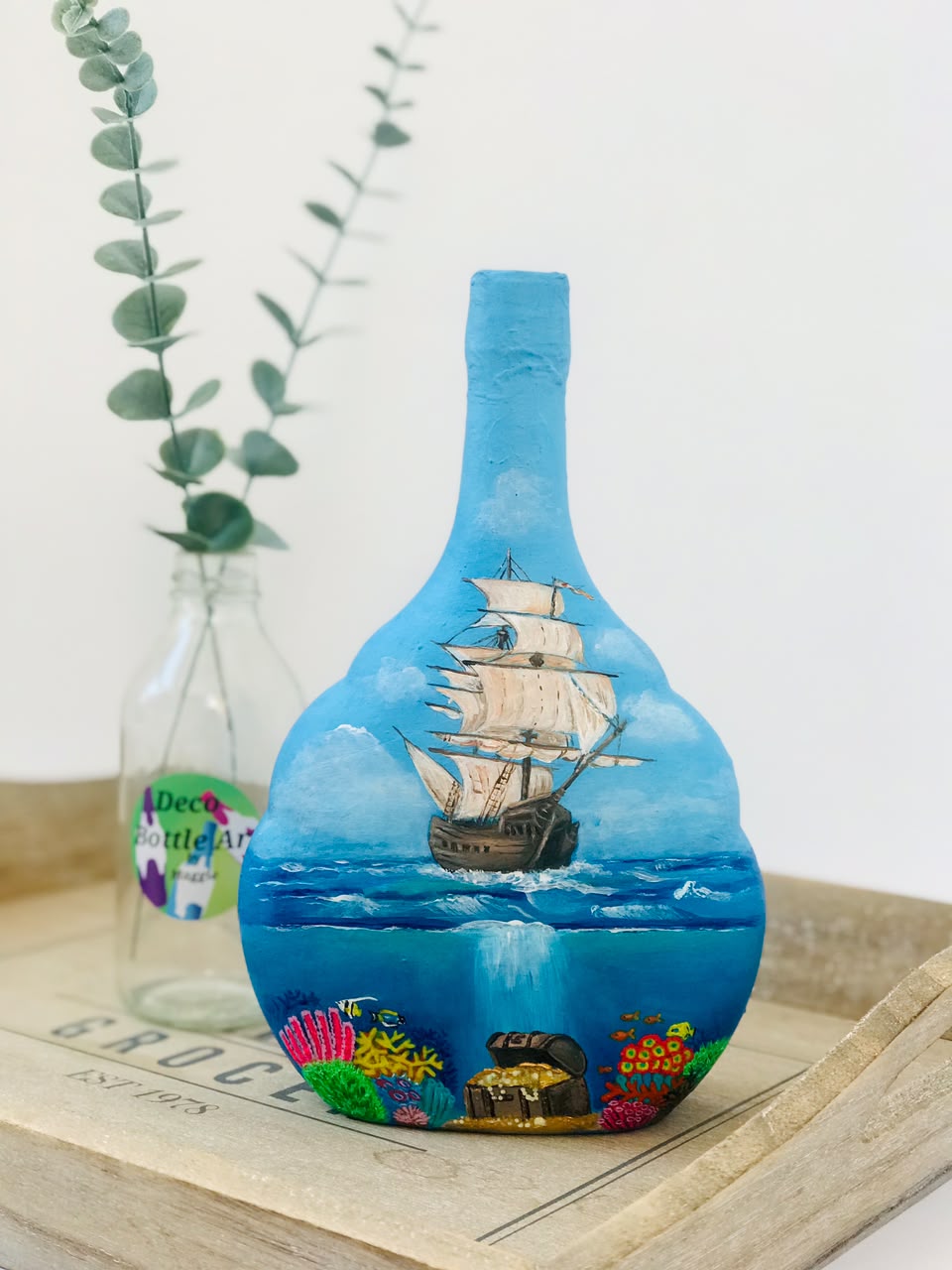 Bottled Mossel Bay - Hand-Painted Ocean Bottle Art