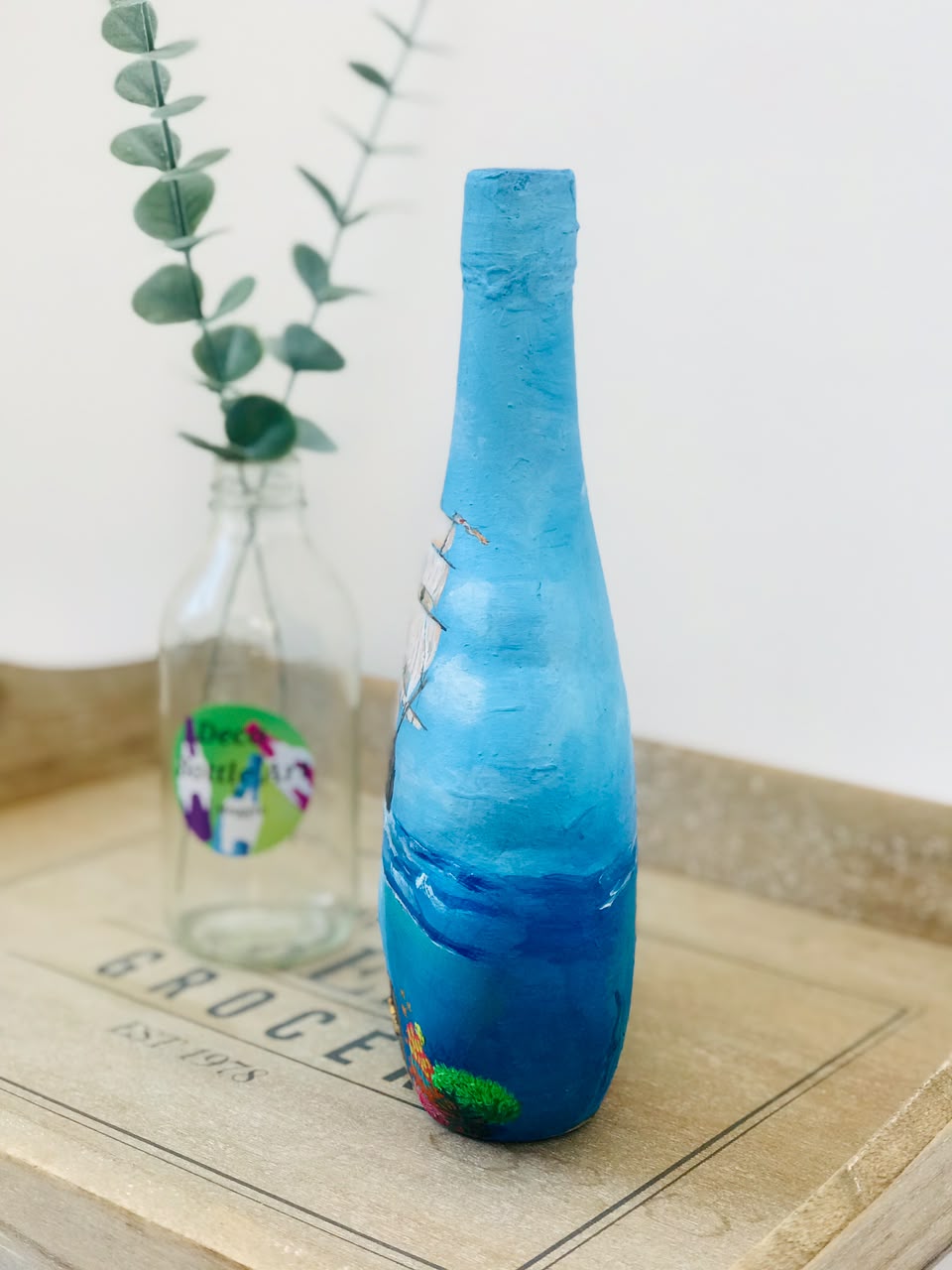 Bottled Mossel Bay - Hand-Painted Ocean Bottle Art