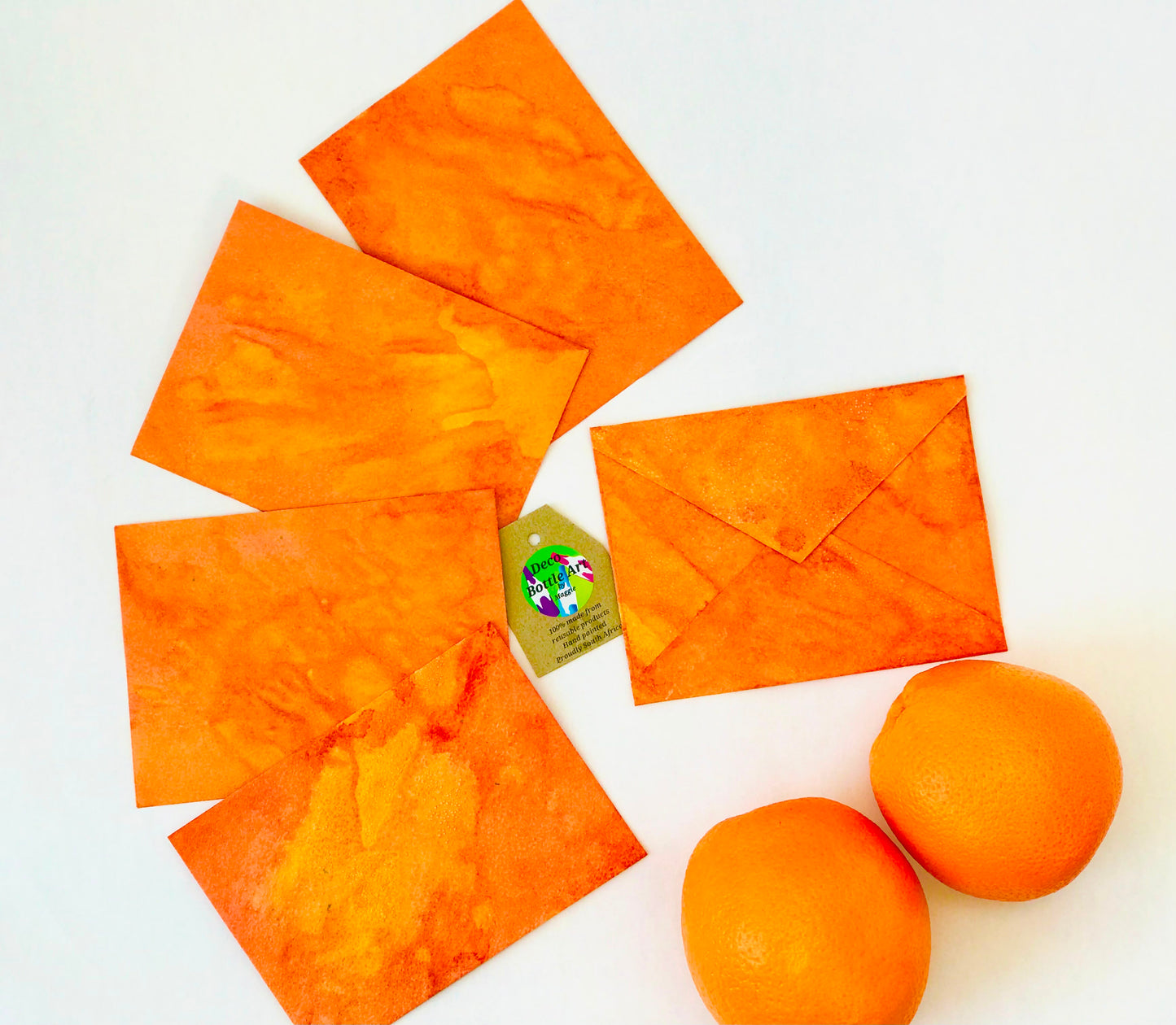 Golden Marmalade Notes | Peel & Seal Paper Envelopes + Gold Stickers | Deco Bottle Art by Maggie
